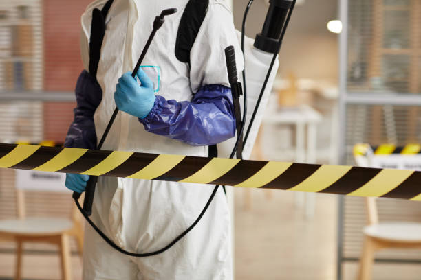 Professional Biohazard Cleanup technician working in De Leon Springs, FL
